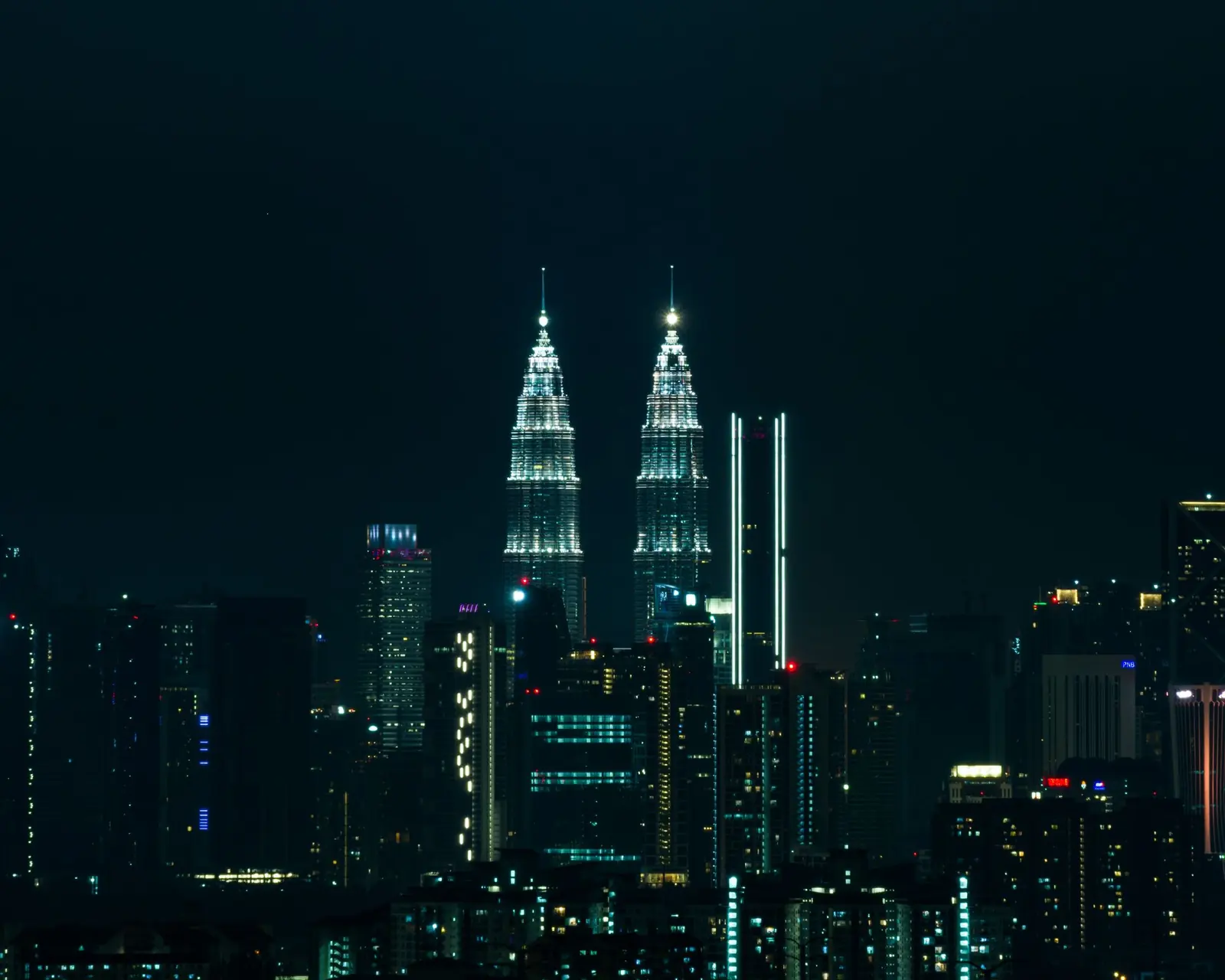 Kuala Lumpur skyline at night