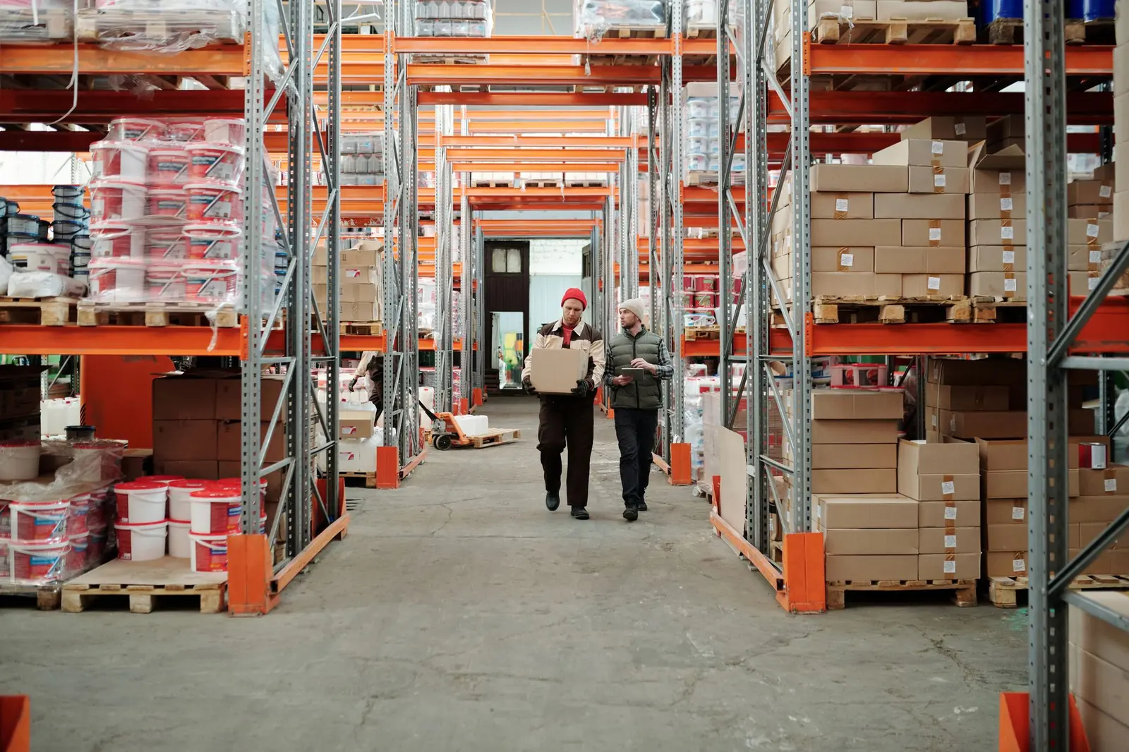 Operations staff in a warehouse